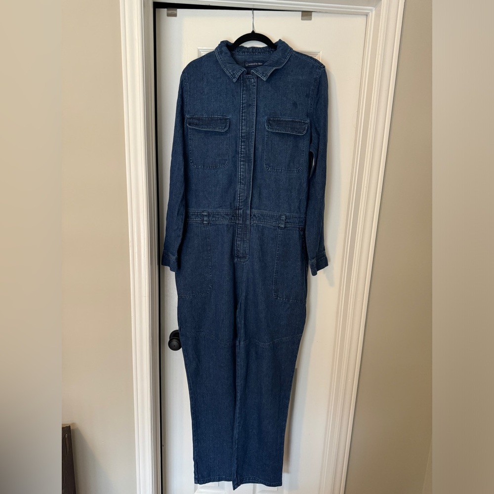 United by Blue denim coverall organic cotton